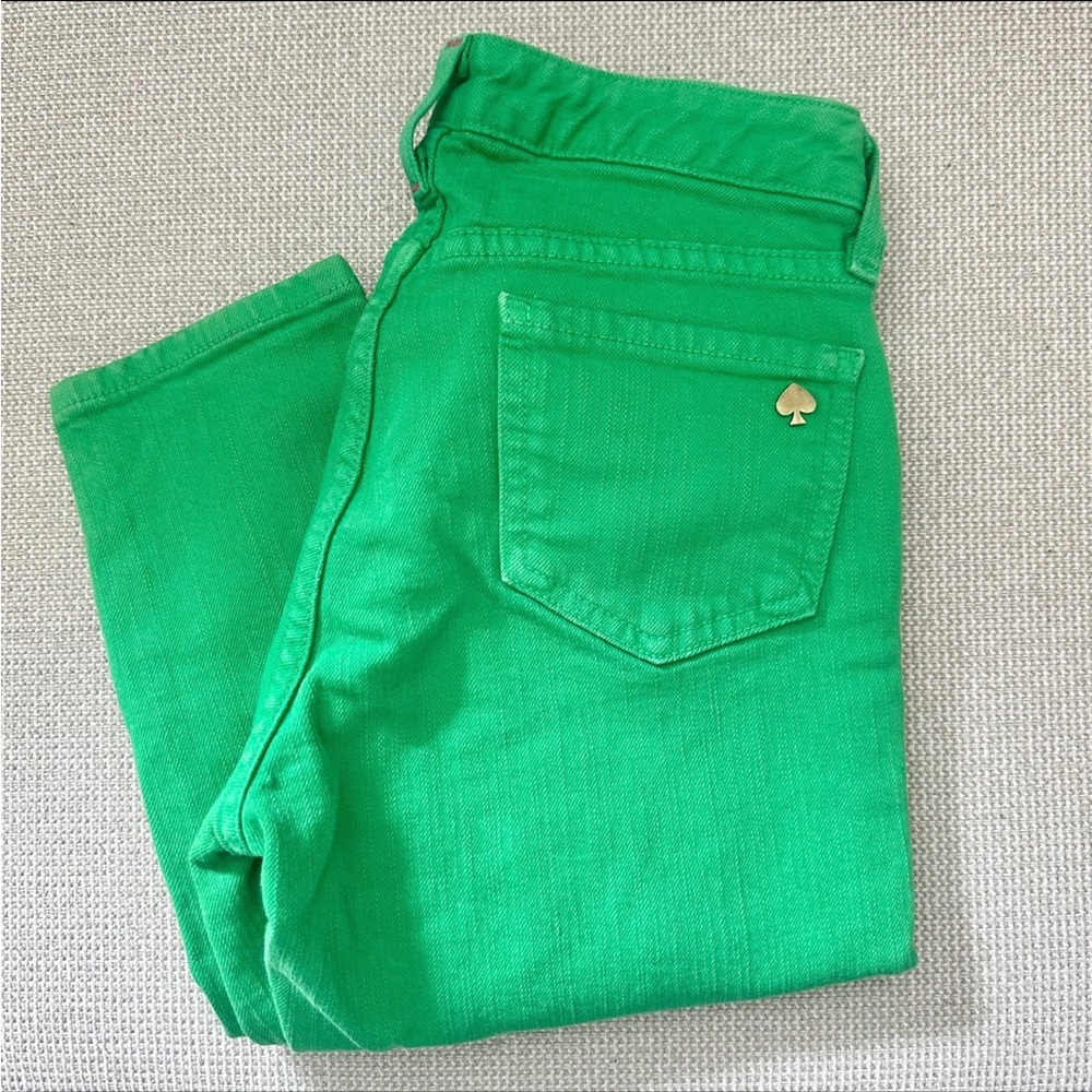 Kate Spade Green Brooke Street Jeans